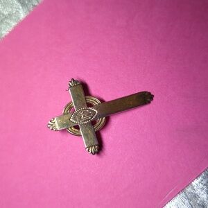 Gold Cross Home Accent sterling IHS diocesan altar guild vintage